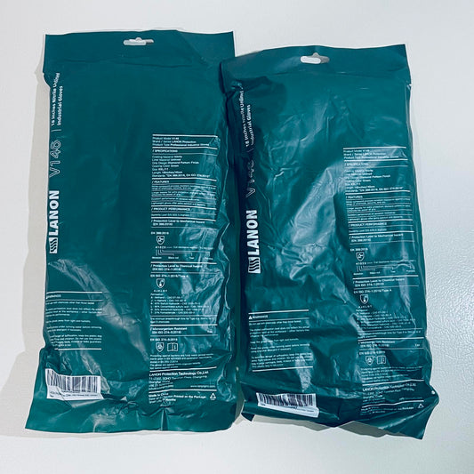 2-pack LANON V146 18" Nitrile Gloves, Chemical Resistant, Long Sleeve, XXL