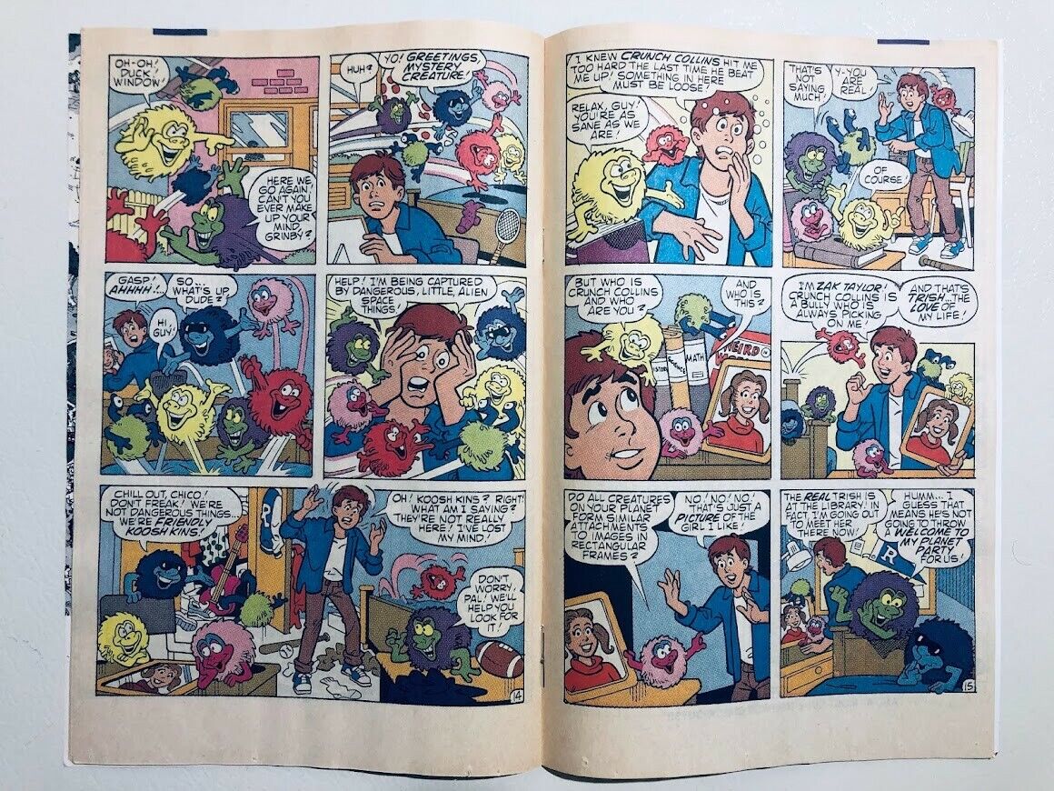 Koosh Kins #1 Comic Book Oct. 1991 Archie Series with Extra Sheet