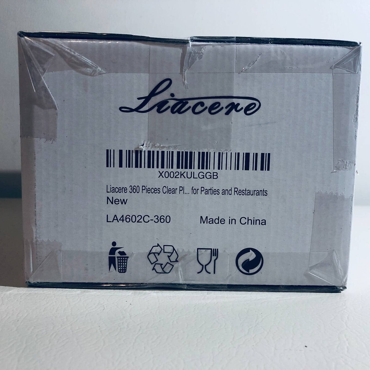 Liacere Disposable Flatware Forks Premium Heavyweight Clear 360 Pcs Wedding New