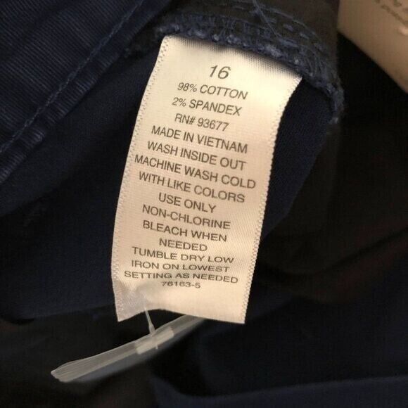 a.n.a Women's 5in Inseam Chino Short Navy Size 16