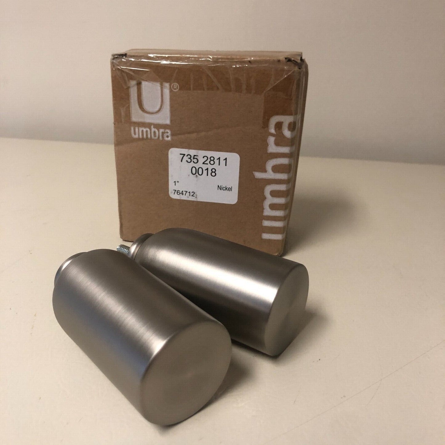 Umbra Mix & Match Column 2-pc. Finials Nickel set of 2