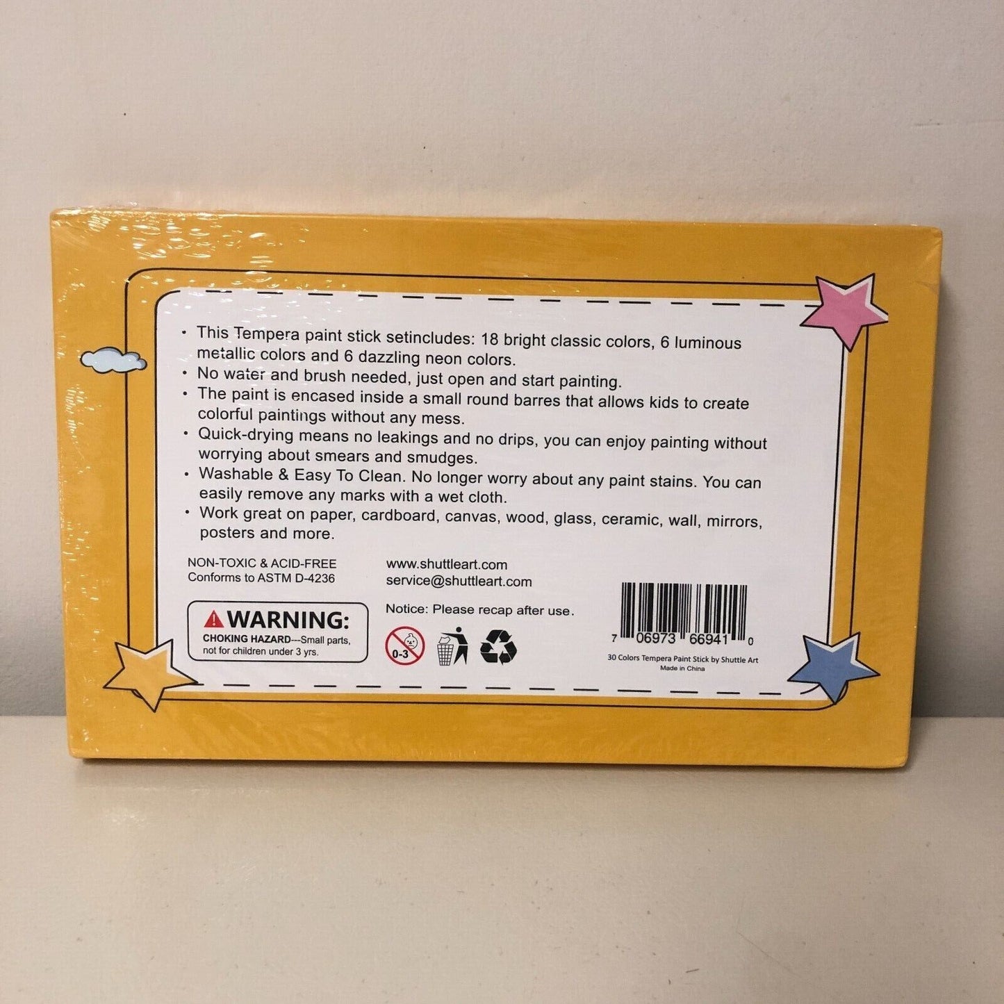 Tempera Paint Sticks, 30 Colors Solid Tempera Paint for Kids, Super Quick Drying