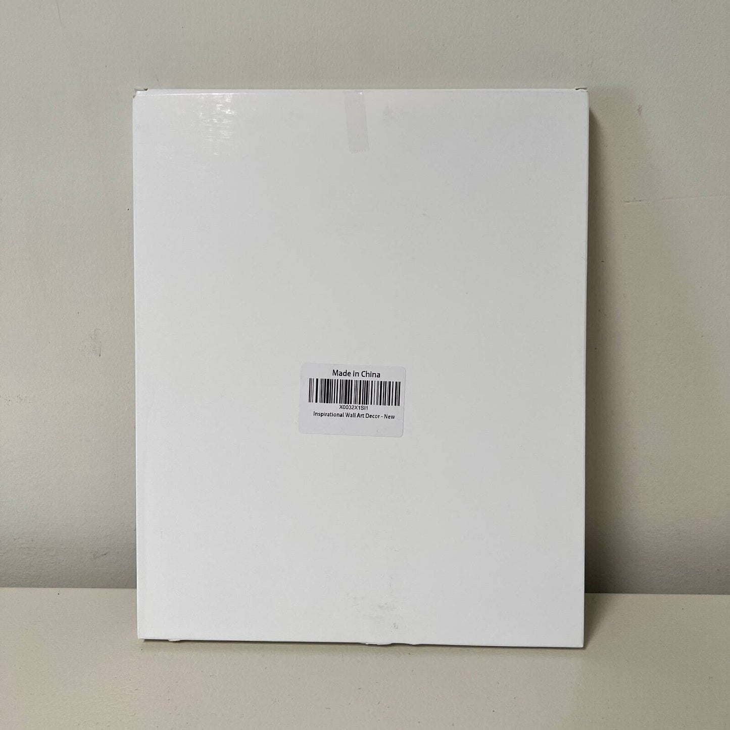 Inspirational Wall Hanging Art Wood String 24 x 12" Brown Green Blue Rustic New