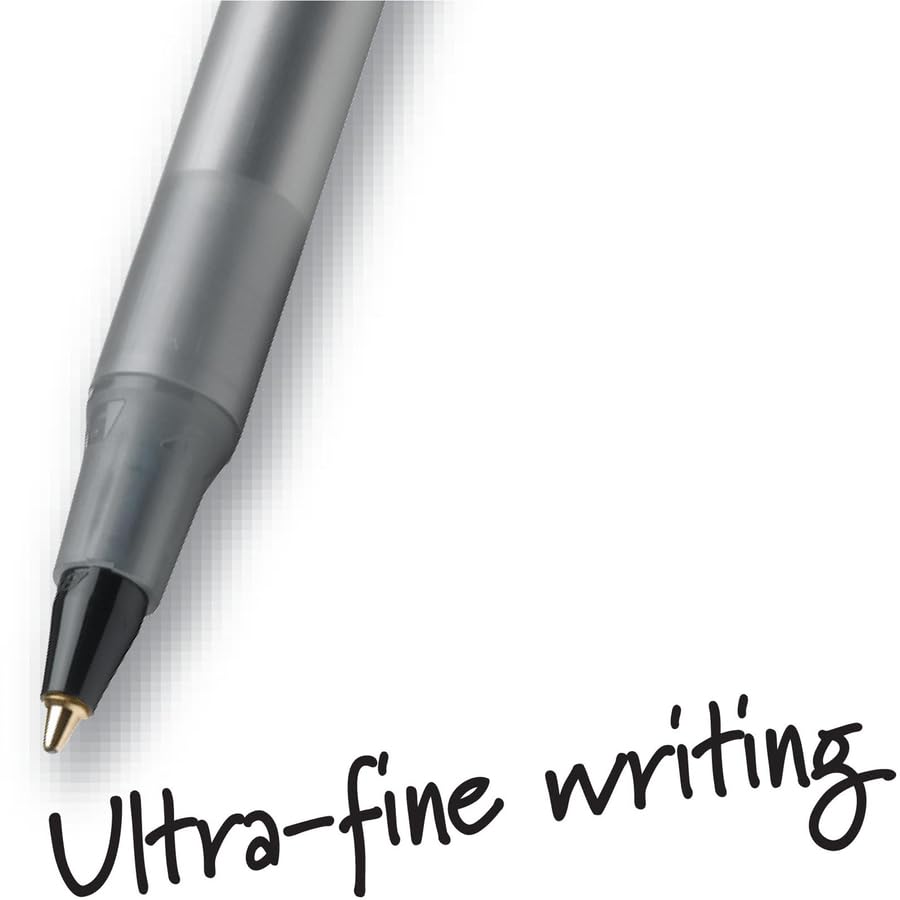 BIC Round Stic Xtra Life Ballpoint Pen, Medium Point (1.0mm), Black, 10-Count