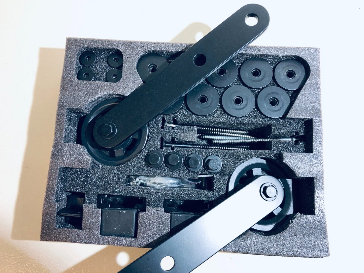 Pemko Flat Sliding Track HDW Door System Kit, DSG-FT-SC 102WN, black