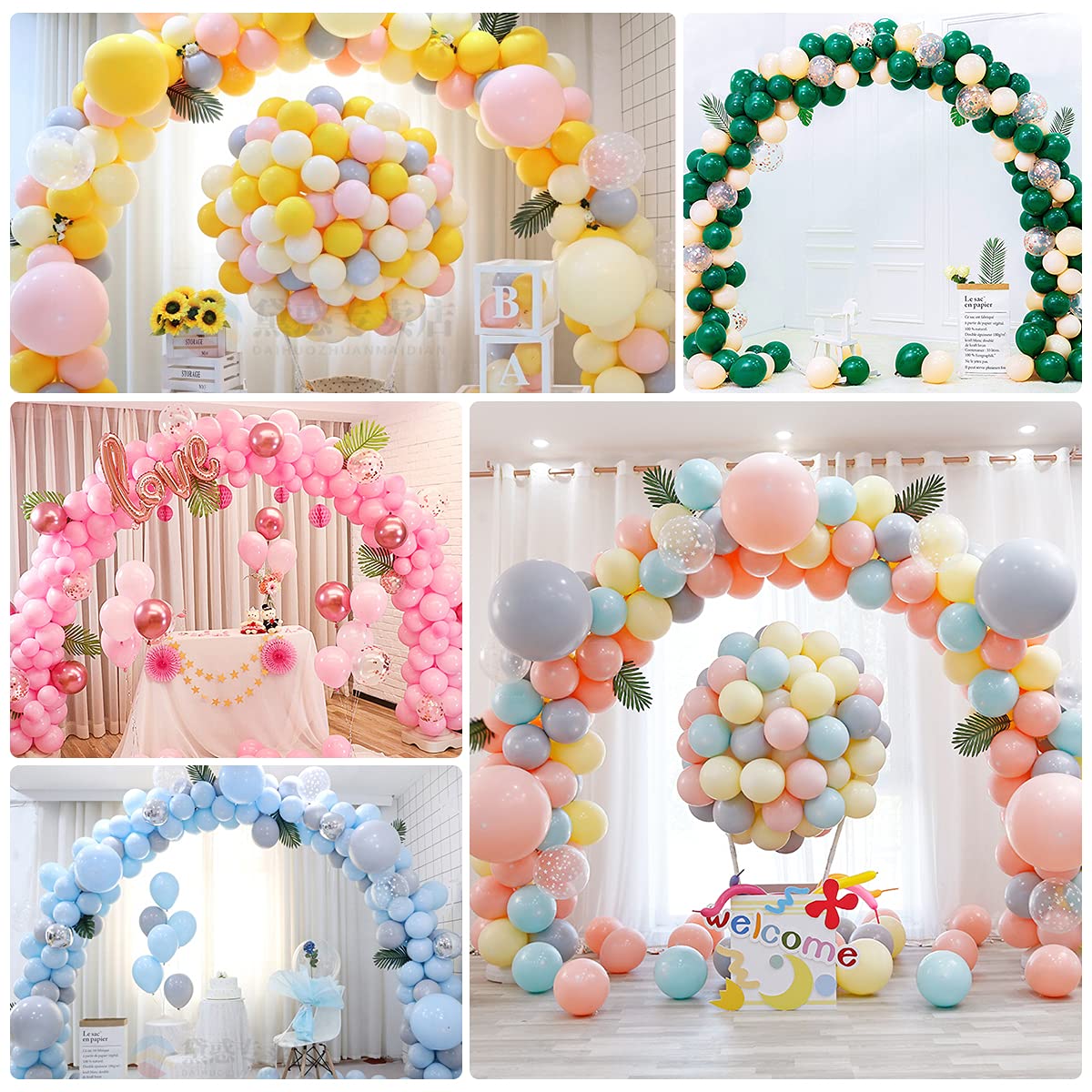 Balloon Arch Kit w/ Pump, Stand, Balloons, Clips | Wedding, Birthday, Graduation