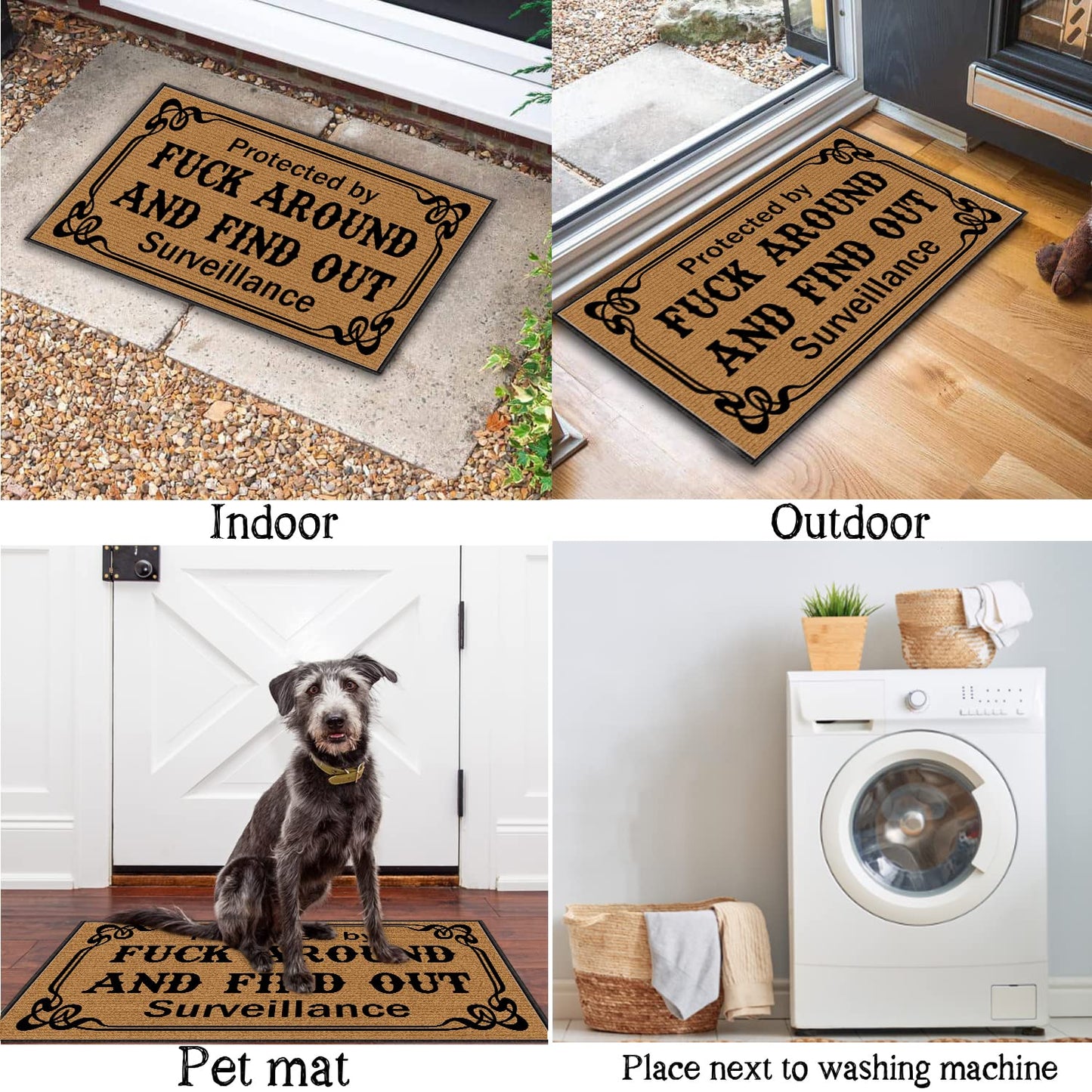 Welcome Mats for Home Entrance, Funny Door Mats for Front Door 30X18 Inch