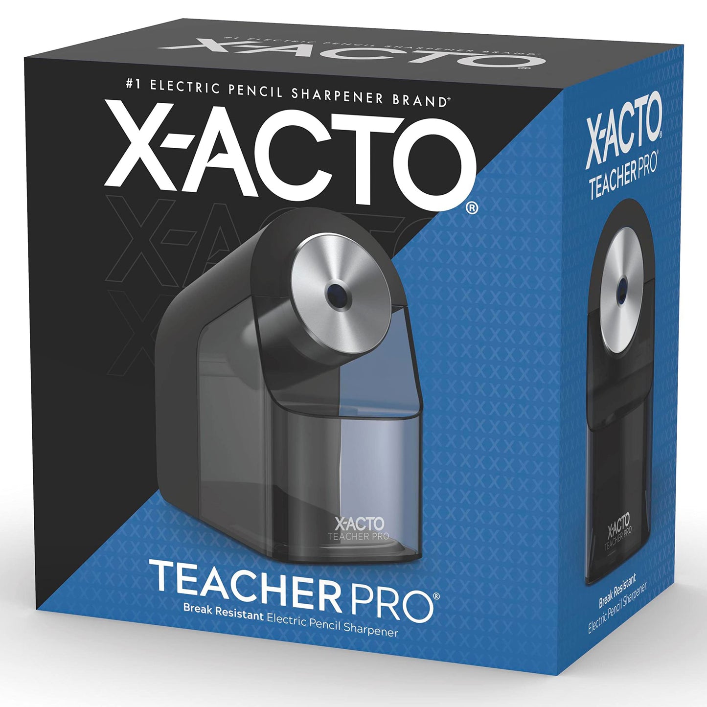 X-ACTO Electric Pencil Sharpener,With Auto Adjust Dial,SafeStart,Smartstop Black