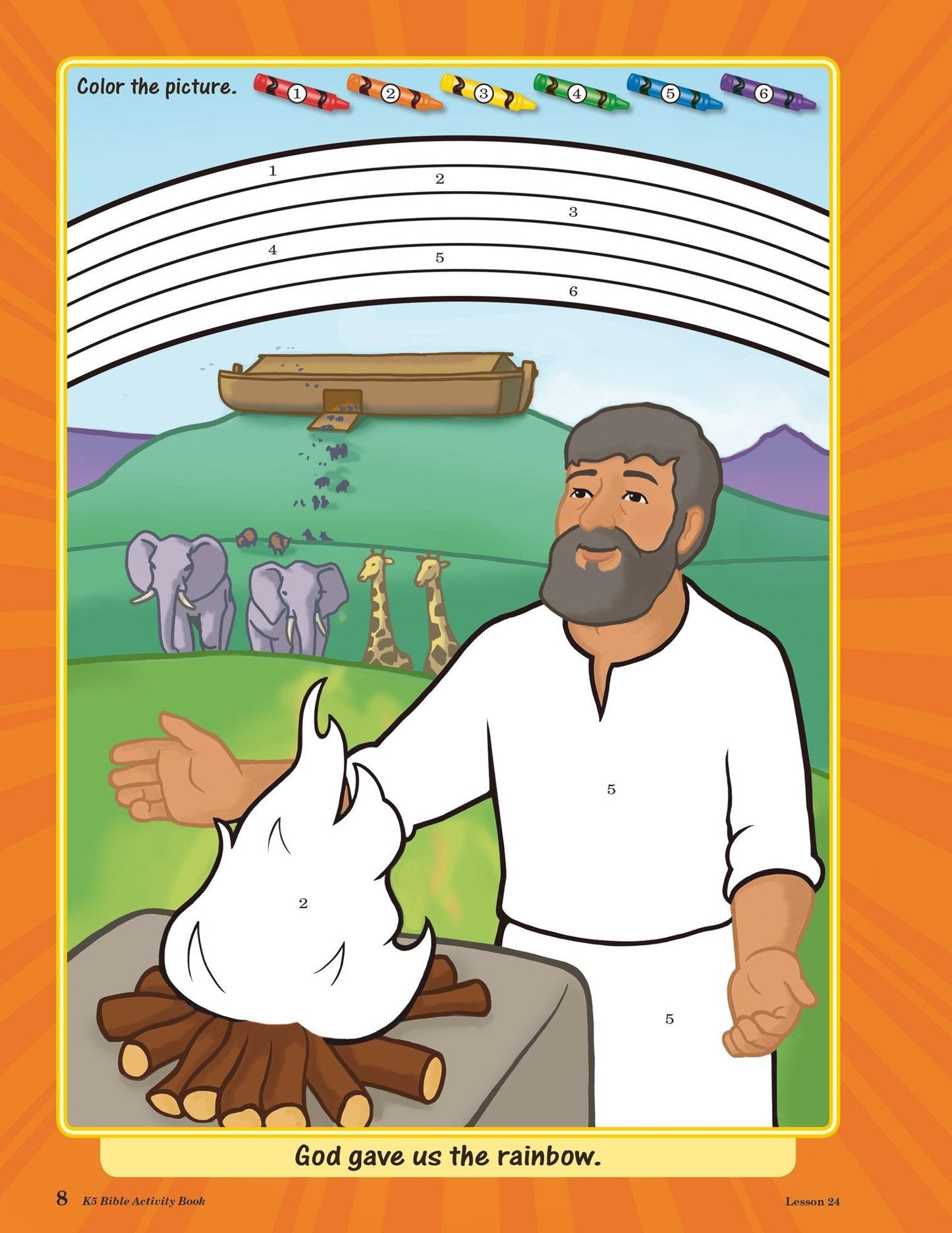 K5 Bible Activity Book - Abeka Bible Coloring and Activity Book