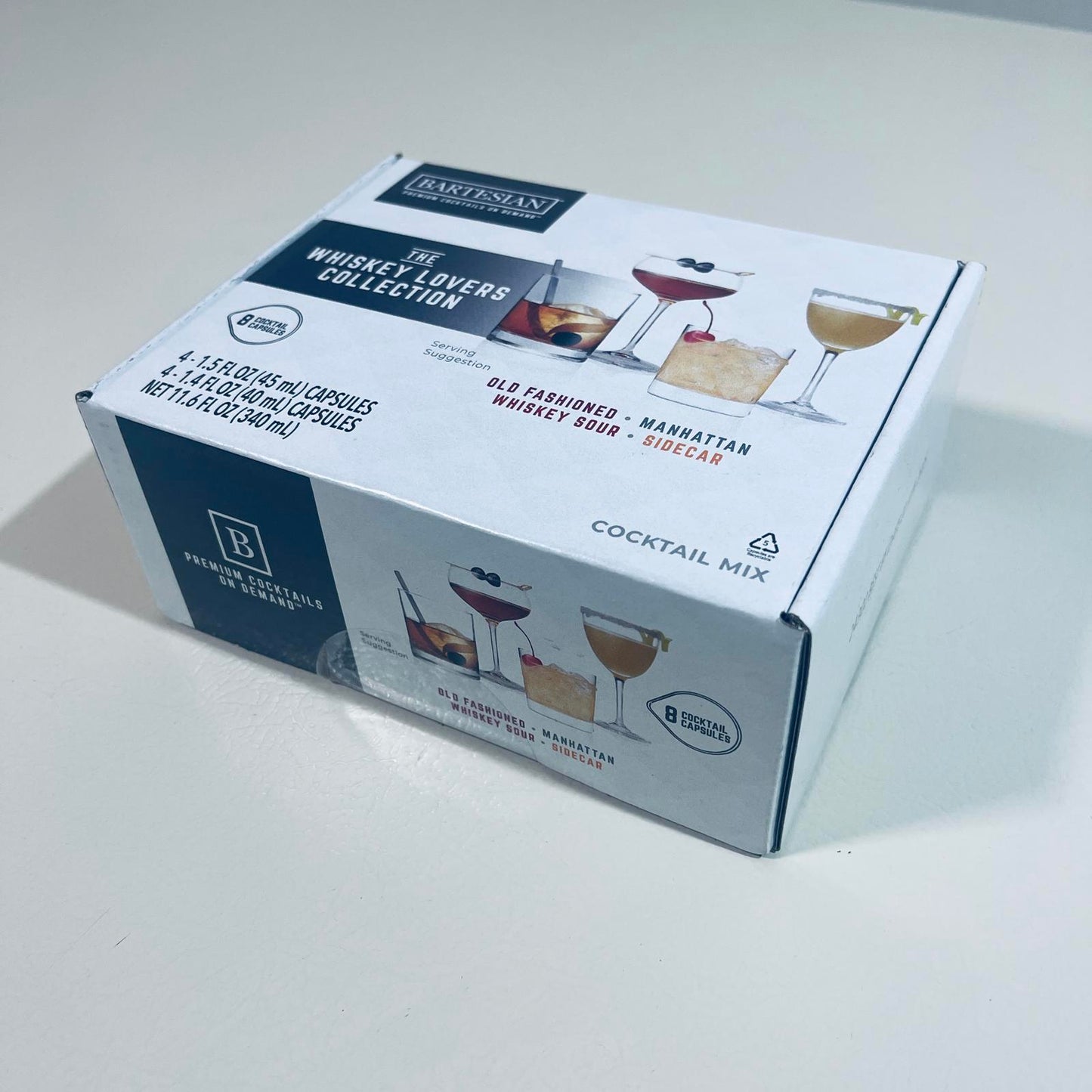 Bartesian The Whiskey Lovers Collection Cocktail Mix Capsules EXP 6/2025