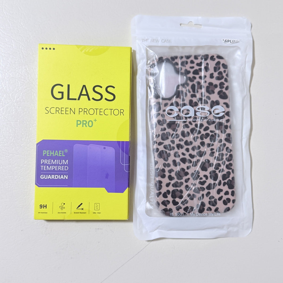 Cheetah Print Case for iPhone 16 Plus with 3 Screen and 3 Lens Protectors