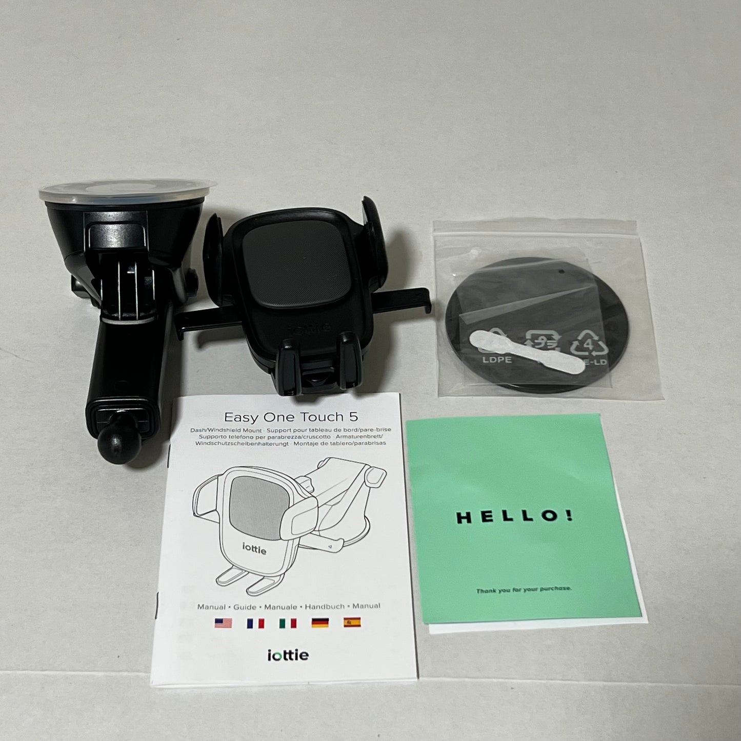 iottie Easy One Touch 5 Smartphone Car Mount for Dashboard and Windshield