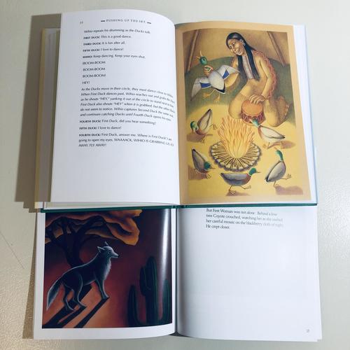 Native American kids 2-book BUNDLE - Pushing Up the Sky & How the Stars Fell NEW