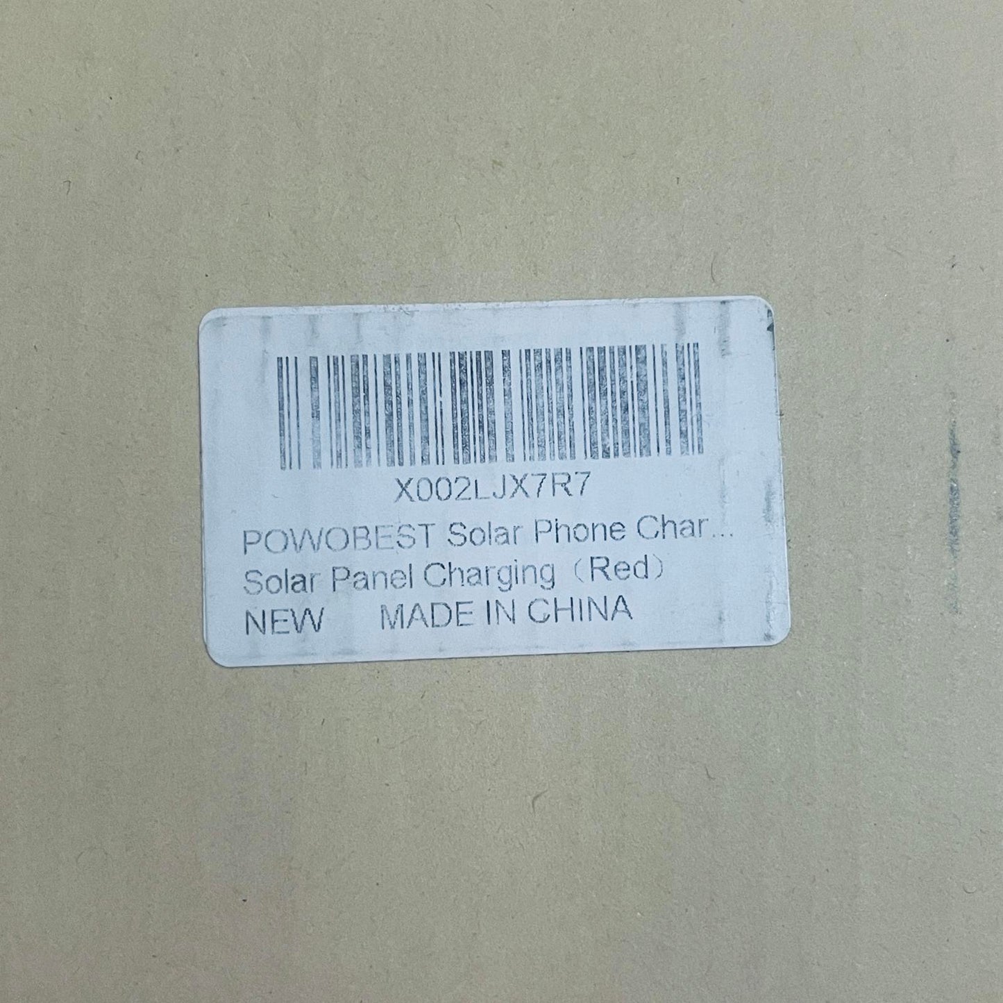 Solar Phone Charger - Red and Black