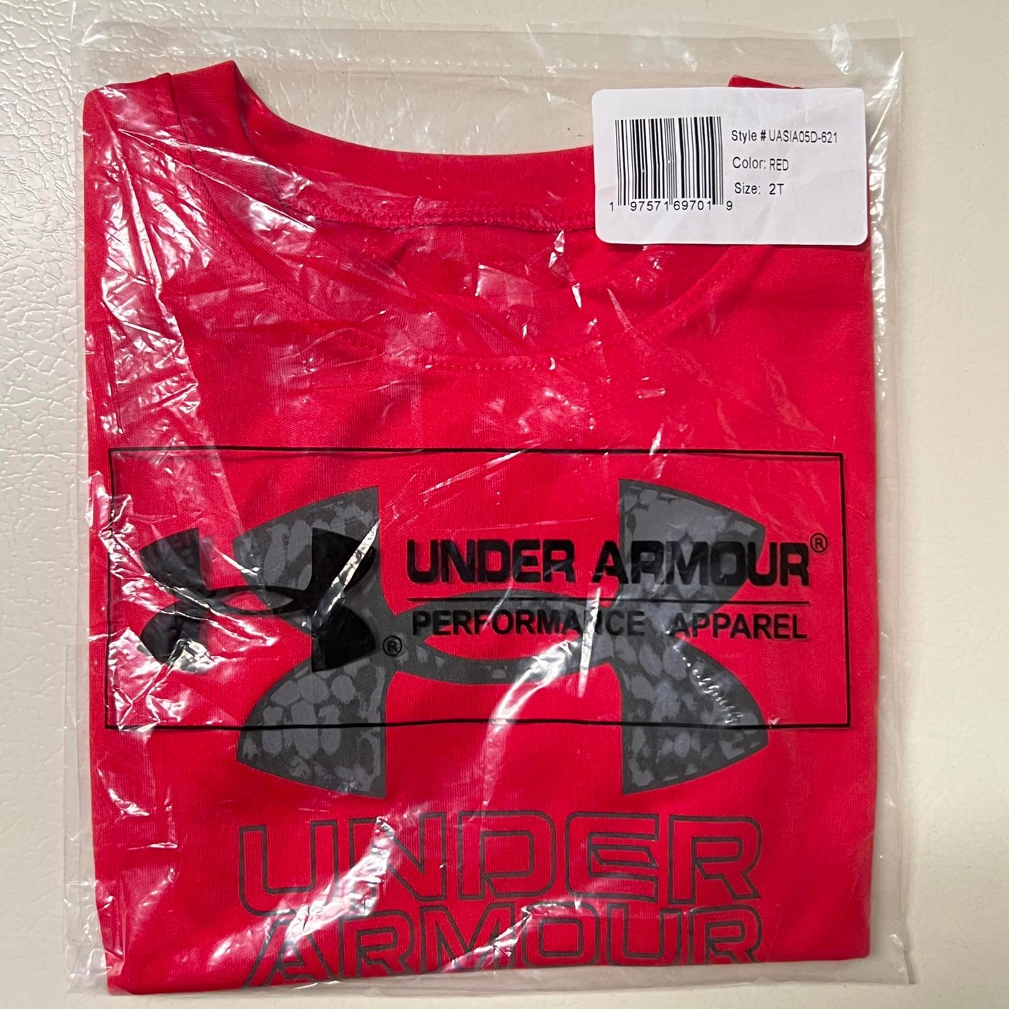 Under Armour Red Unisex Kids' Performance T-Shirt - Size 2T