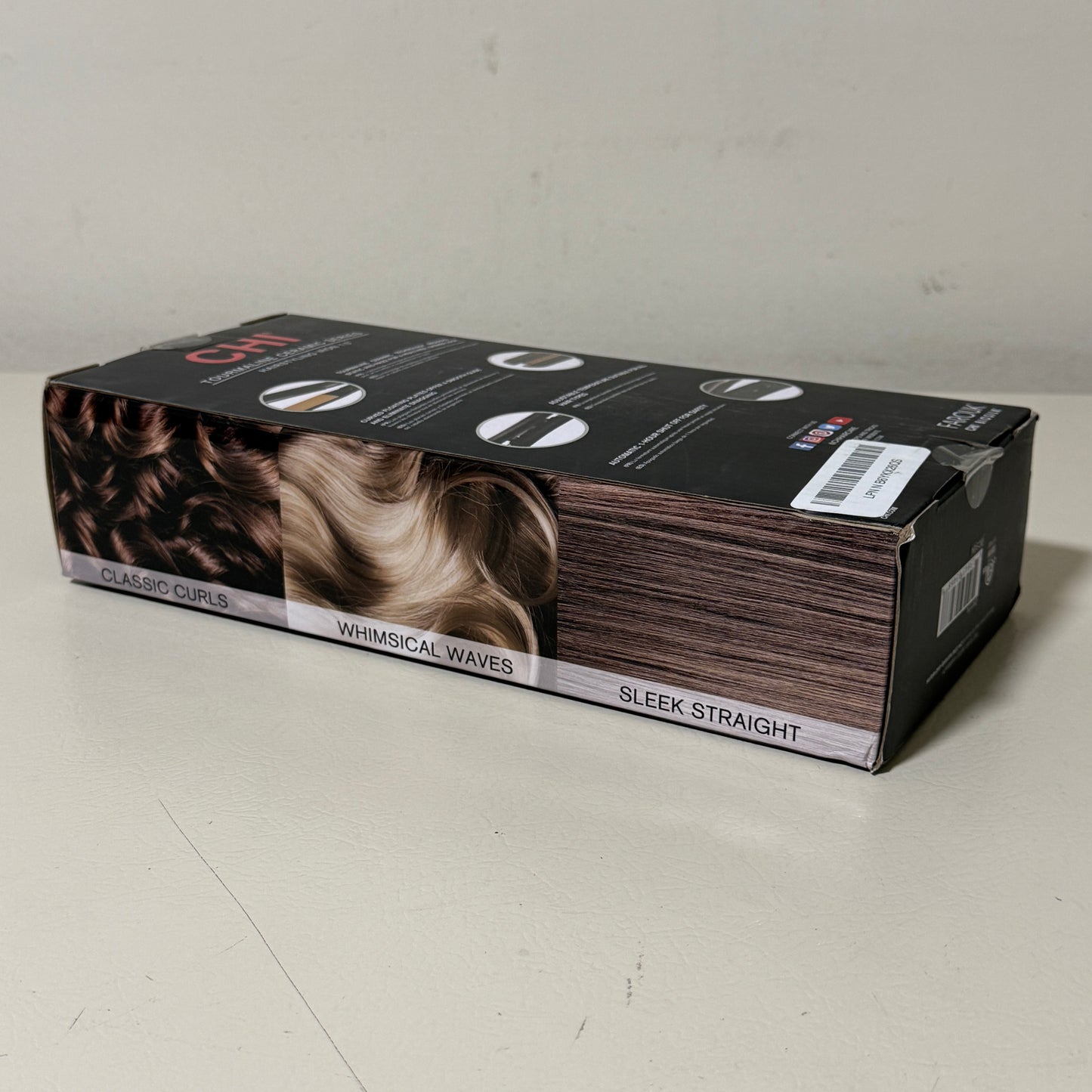 CHI Classic 1.5" Tourmaline Ceramic Flat Iron – Onyx Black – Model CA1174 – w/Thermal Mat