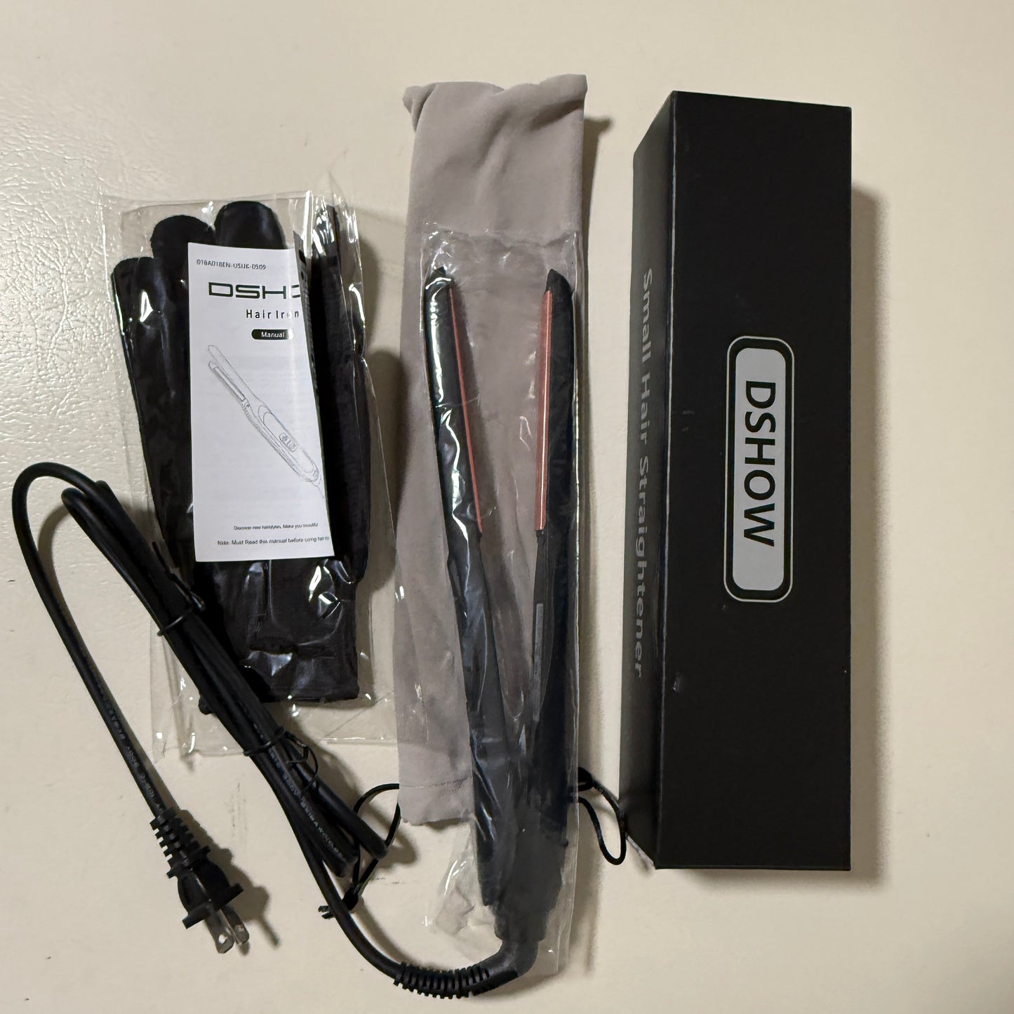 Pencil Mini Flat Iron for Short Hair & Bangs – 250-450°F Adjustable – Dual Voltage – Open Box