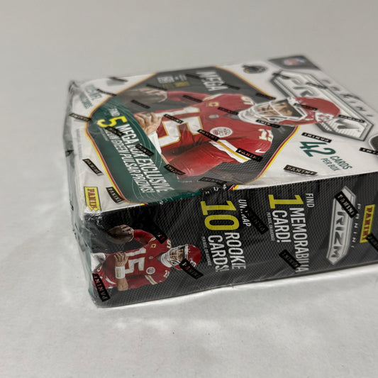 Panini Prizm 2025 NFL Football Trading Cards Mega Box - Factory Sealed