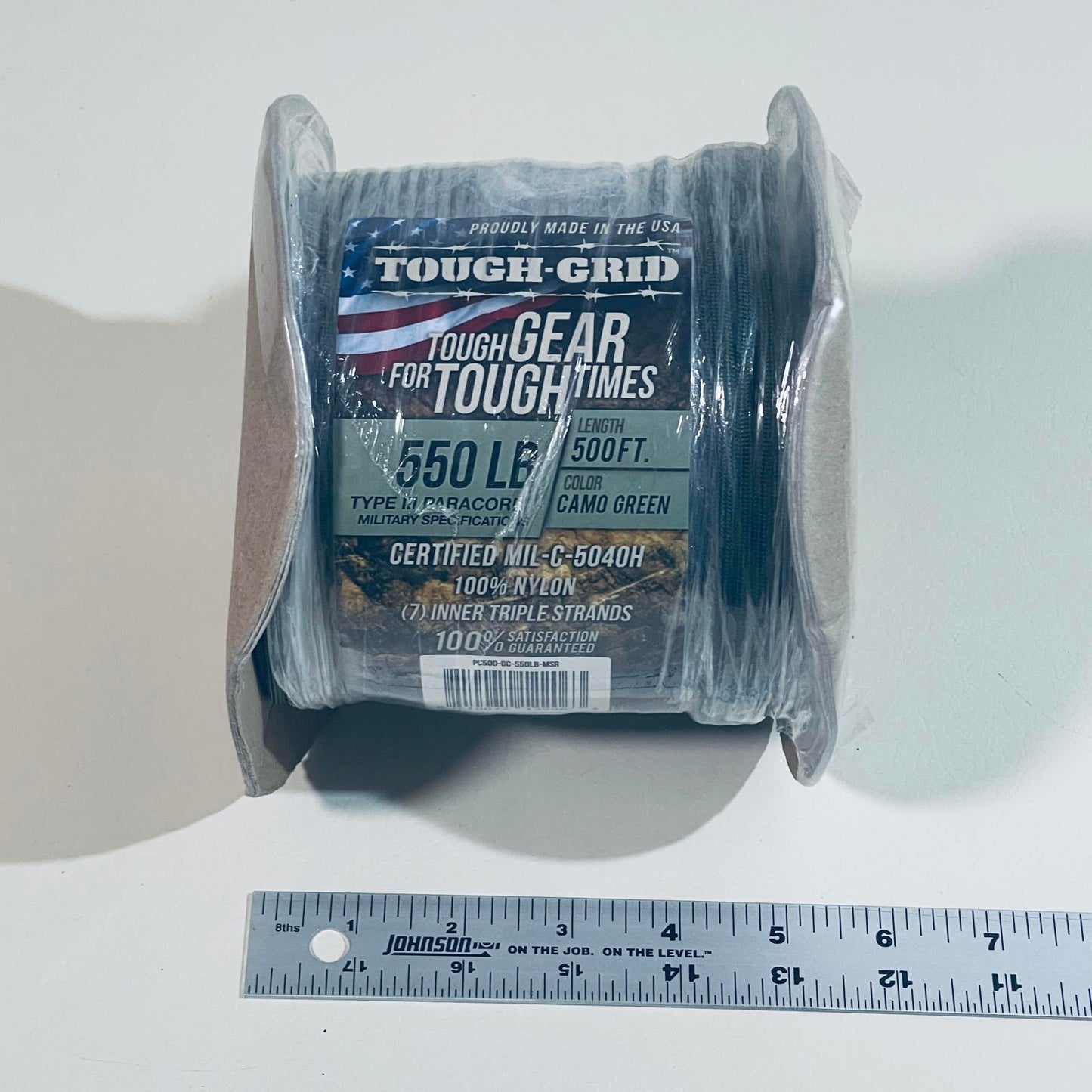 Tough-Grid 550 LB Paracord - 500 ft Camo Green
