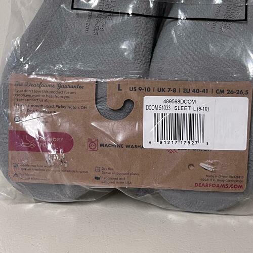 Dearfoams Women's Samantha Knit Closed Toe Scuff Slipper- Large US9-10