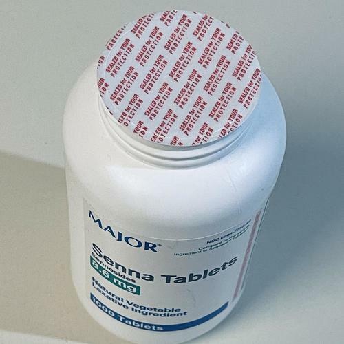 MAJOR Senna Tablets 8.6 mg Natural Vegetable Laxative Ingredient 1000 Tablets 12/2025