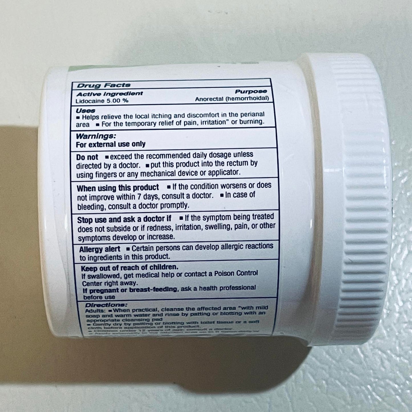 Puregen Labs Lidocaine 5% Cream with Aloe Vera 6 oz EXP 10/2026