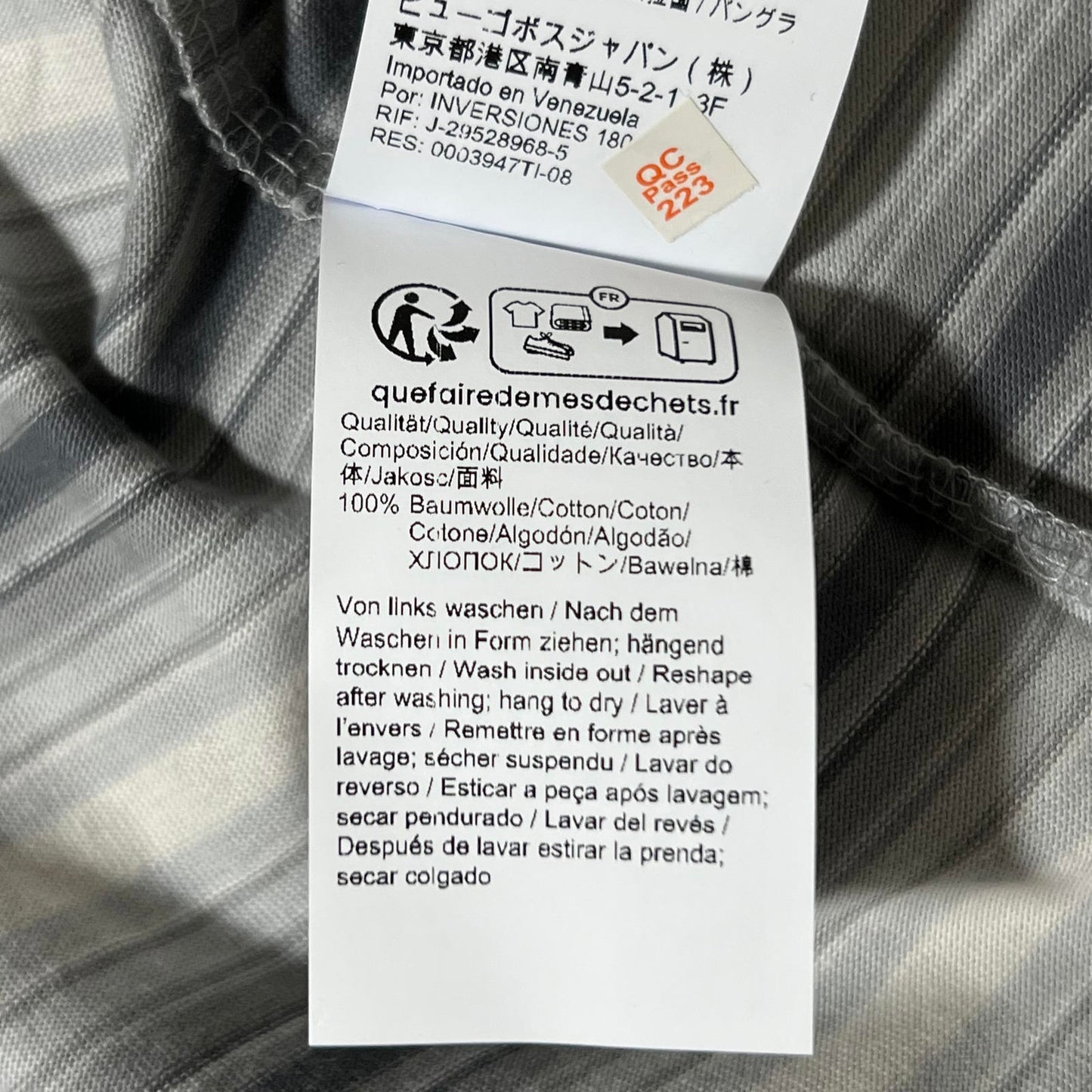 Men's Long-Sleeve Crewneck Striped T-Shirt