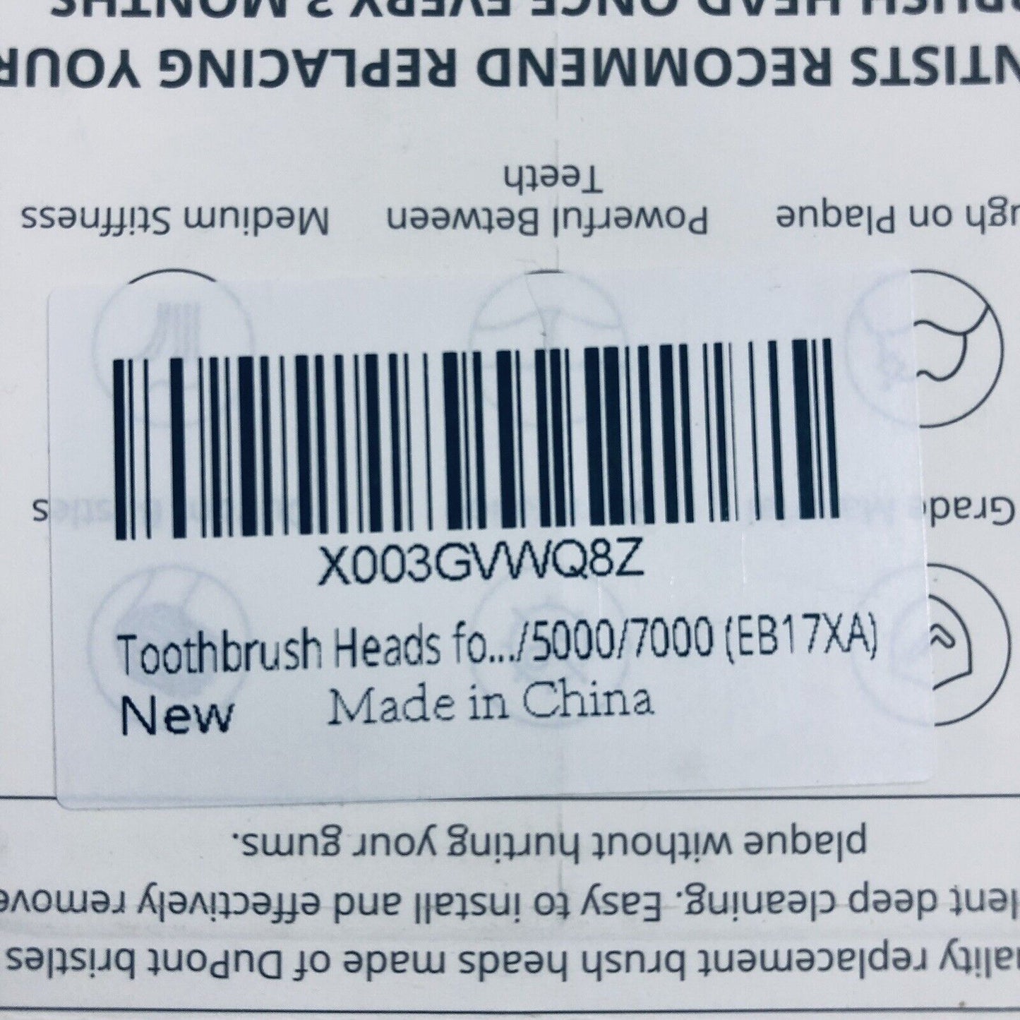 4 Replacement Brush Heads for select Braun / Oral-B Electric Toothbrushes EB17-X