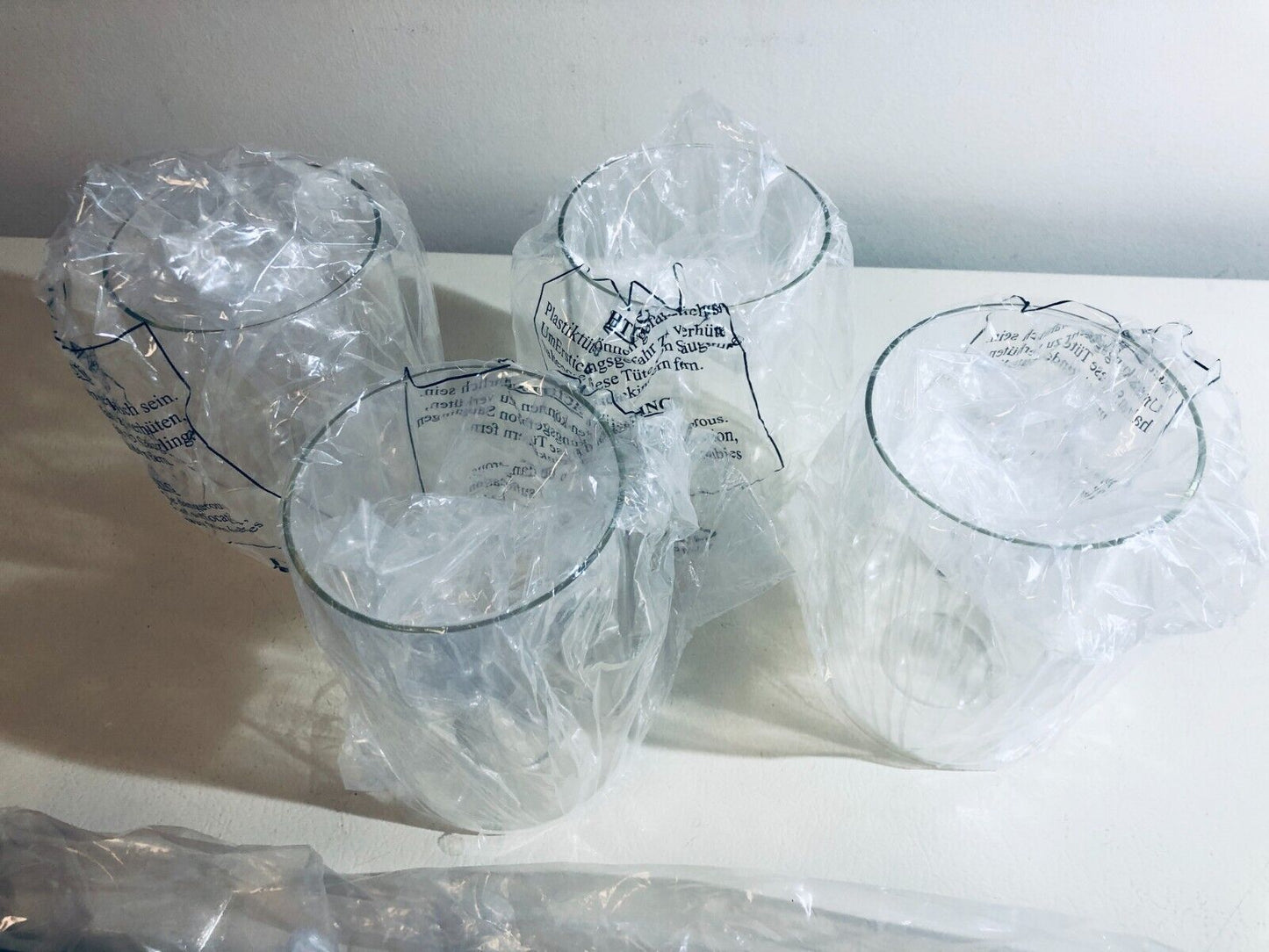 4-Light Sconces Bathroom Vanity Fixture, Black, Wall Lighting with Clear Glass