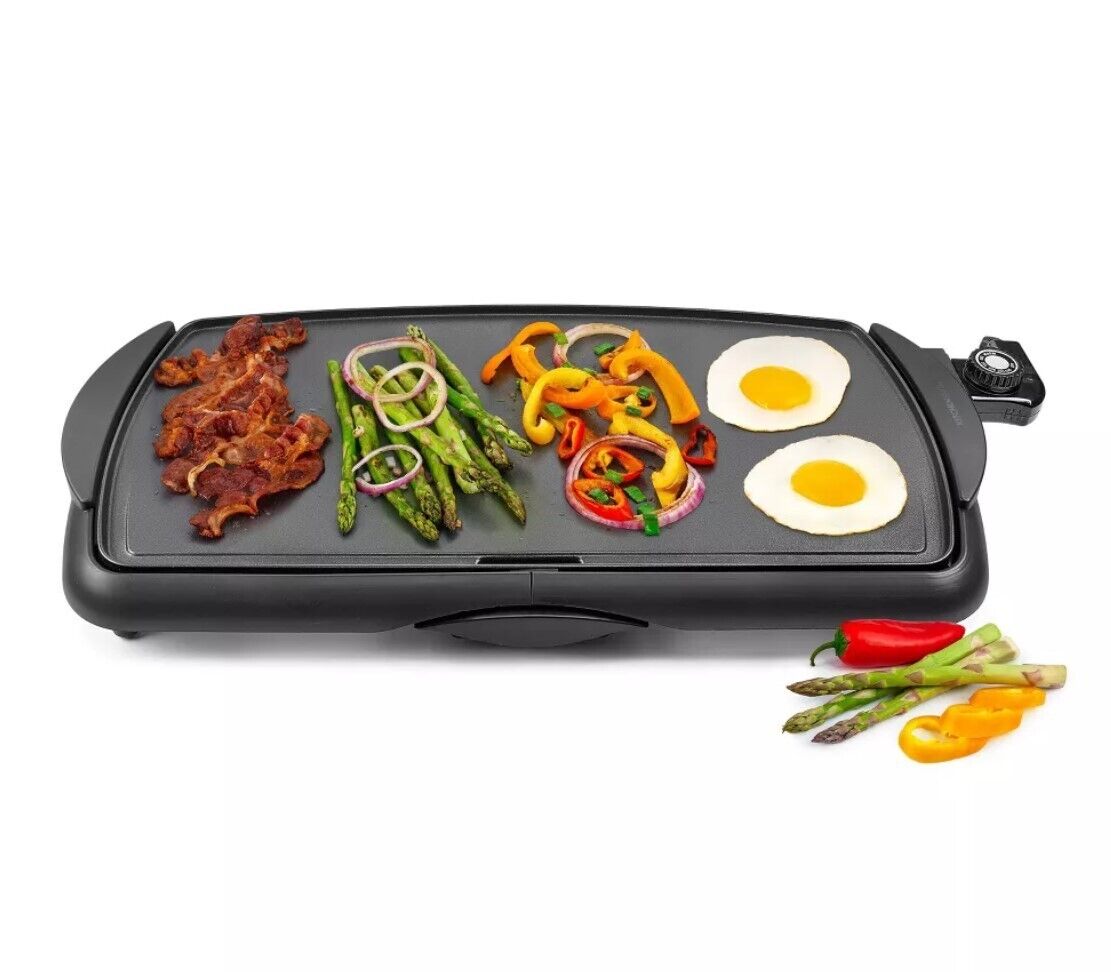 KitchenSmith by Bella Family-Size 10.5" x 20" Electric Griddle NEW