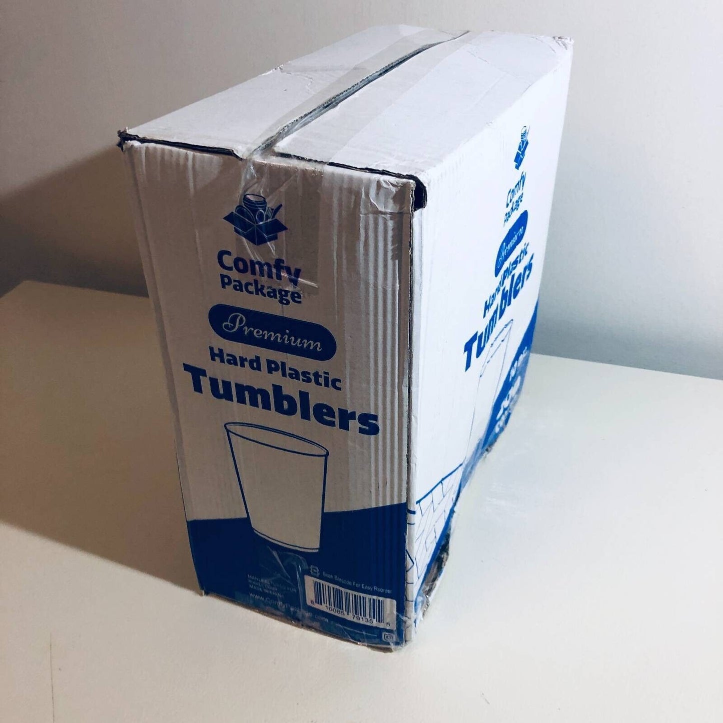 Comfy Package Premium Hard Plastic Tumblers 200 Count BPA Free Heavyweight New