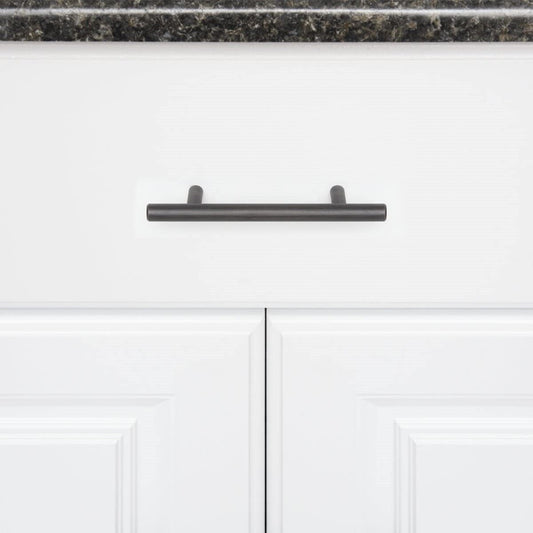 SET of 30 - Euro Bar Cabinet Handle, 1/2" diameter, 5.38" length, 3" b/t holes