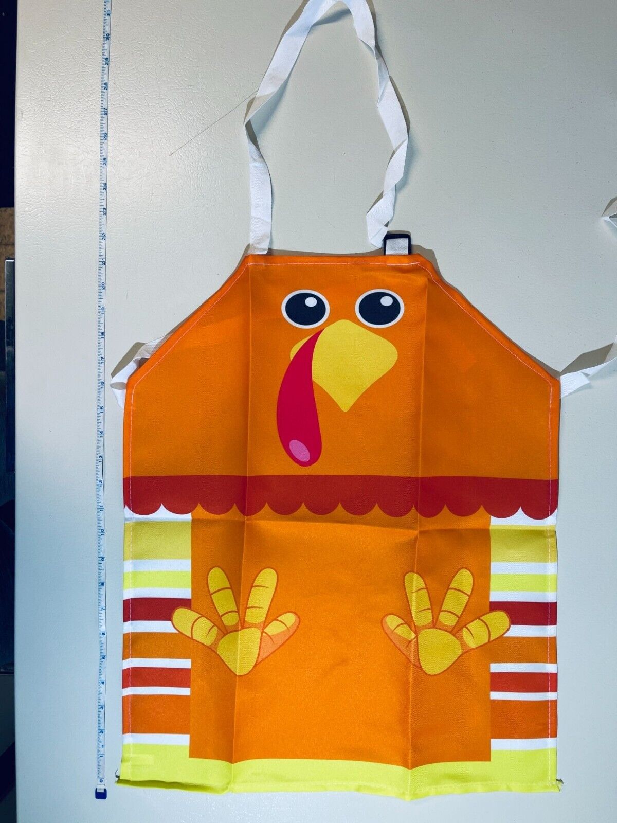 4 Pcs Kids Thanksgiving Turkey Aprons  21x17"  Festive Kitchen Fun