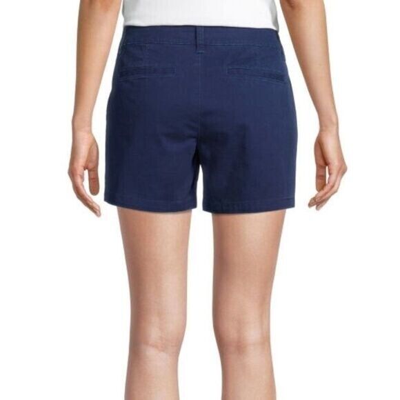 a.n.a Women's 5in Inseam Chino Short Navy Size 16
