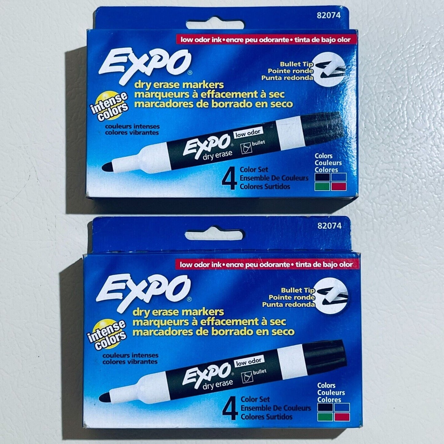 Expo Dry Erase Markers 8-count Bullet Tip Low Odor Ink Intense Colors