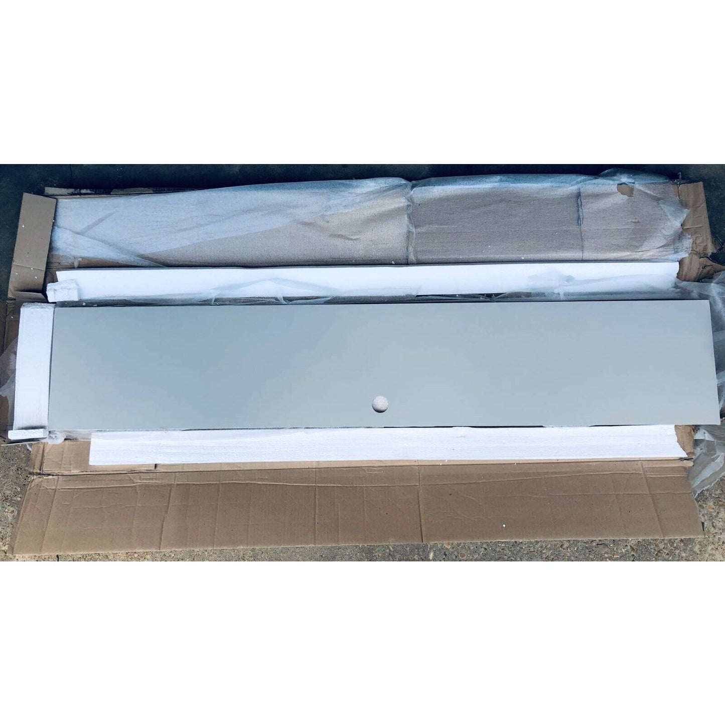 DAMAGED - Manhattan Comfort Floating Panel TV Stand 220BMC1 Off White Wall Unit 62.99"