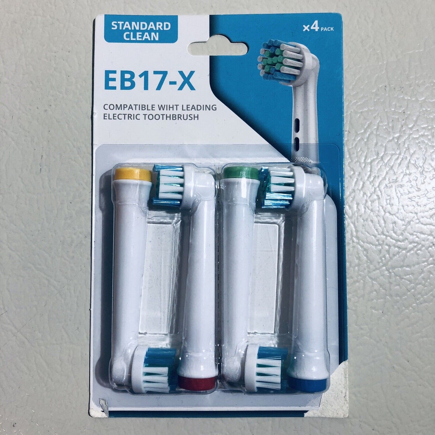 4 Replacement Brush Heads for select Braun / Oral-B Electric Toothbrushes EB17-X