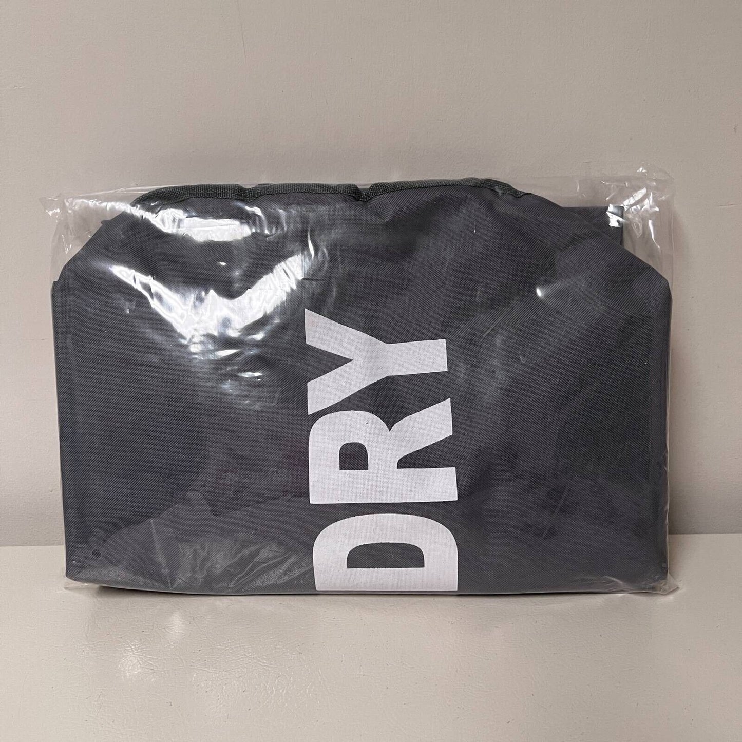 Dokehom Laundry Basket Gray W/ Handles Foldable Collapsible 14" x 28.5" New