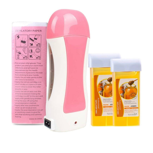 Josbes Roll On Honey Wax Kit Legs Arms Armpits Warm Depilatory Paraben Free New