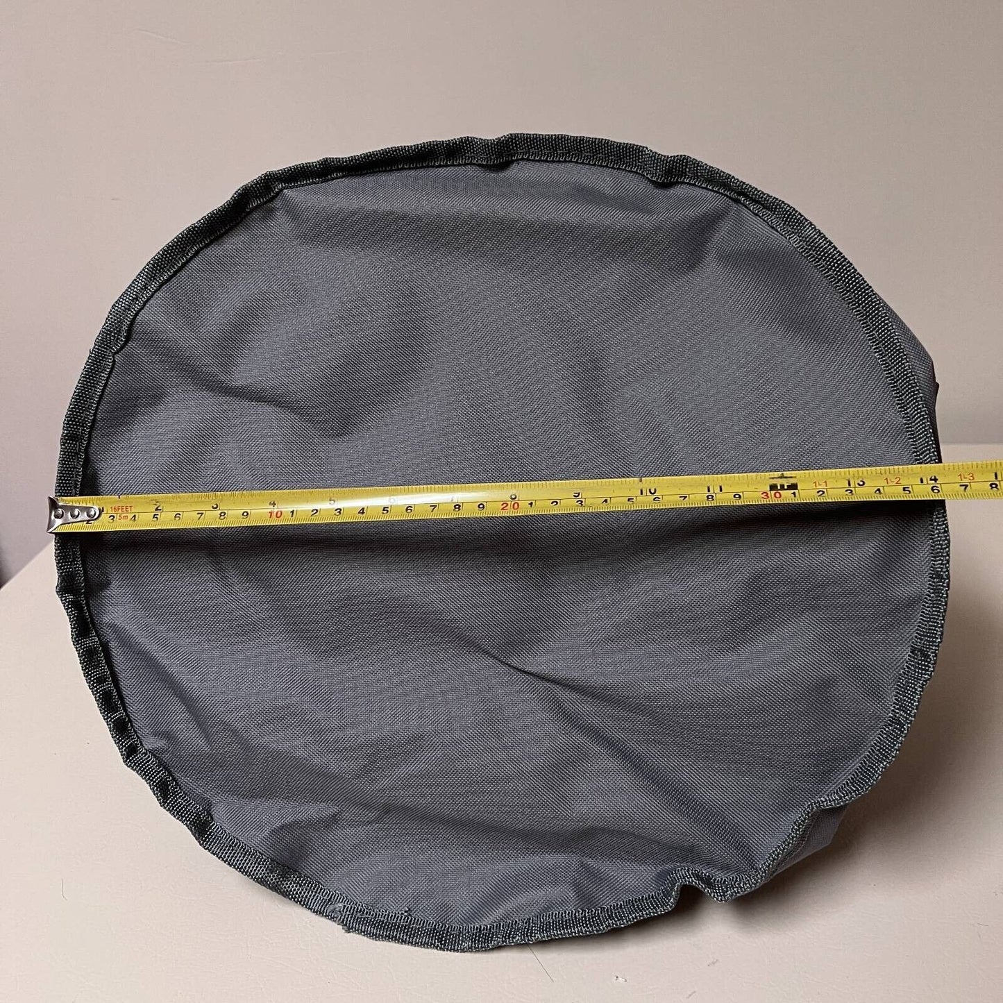 Dokehom Laundry Basket Gray W/ Handles Foldable Collapsible 14" x 28.5" New