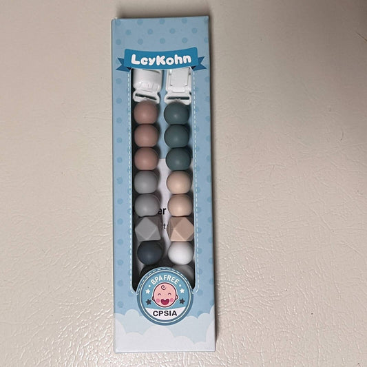 LcyKohn Silicone Baby Pacifier Clips 100% Food Grade BPA Free 0-18 Months New