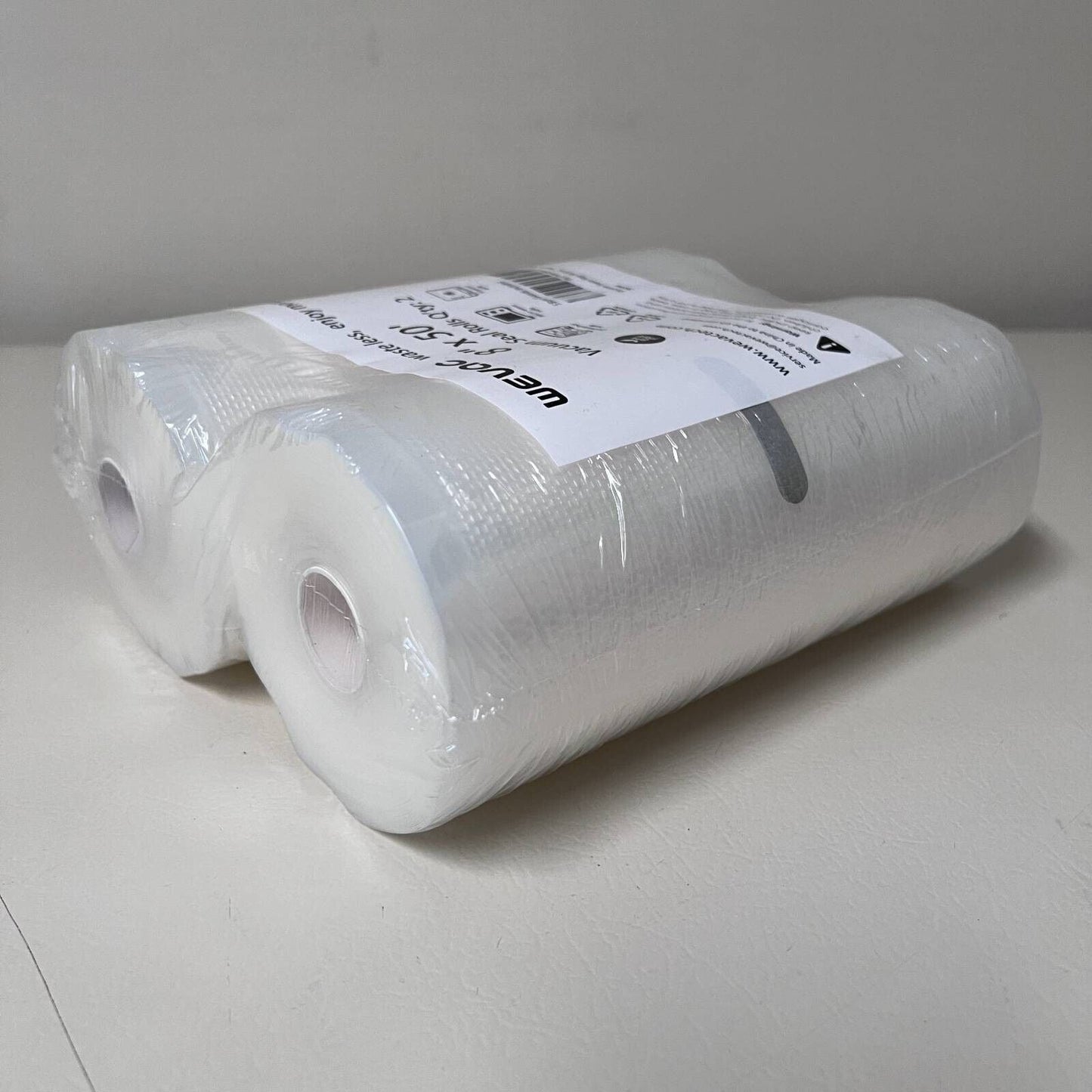 Wevac Vacuum Seal Rolls BPA Free 8" X 50' 5 Bone Guards Pack 2 Rolls New
