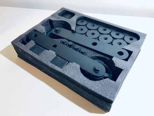 Pemko Flat Sliding Track HDW Door System Kit, DSG-FT-SC 102WN, black