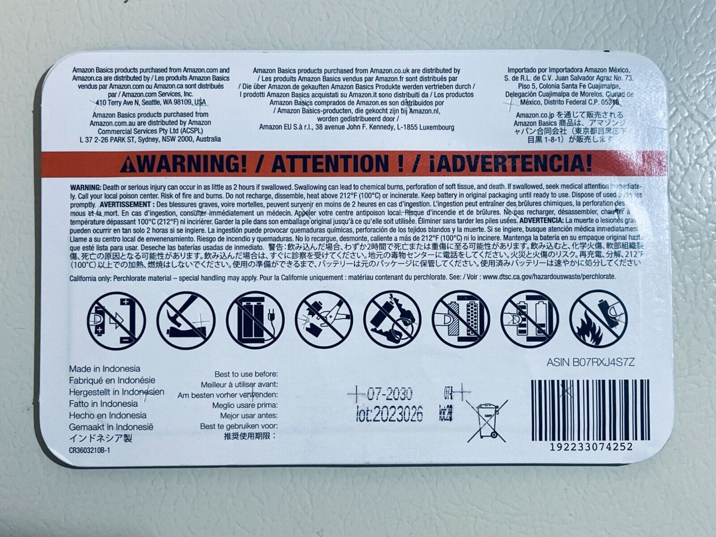 32-pack Assorted CR2032 3V Lithium Batteries - Allmax, Energizer, Amazon Basics