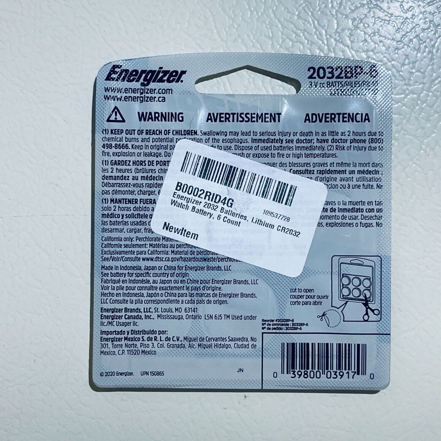 32-pack Assorted CR2032 3V Lithium Batteries - Allmax, Energizer, Amazon Basics