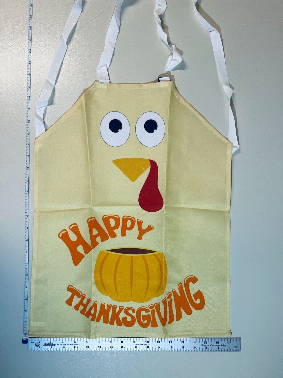 4 Pcs Kids Thanksgiving Turkey Aprons  21x17"  Festive Kitchen Fun