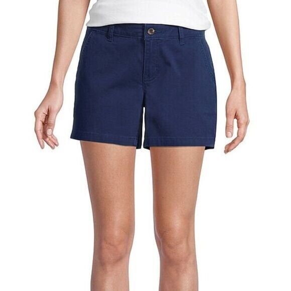 a.n.a Women's 5in Inseam Chino Short Navy Size 16