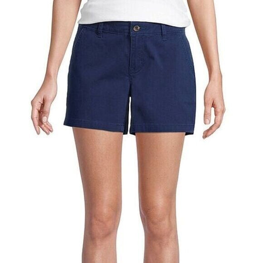 a.n.a Women's 5in Inseam Chino Short Navy Size 16
