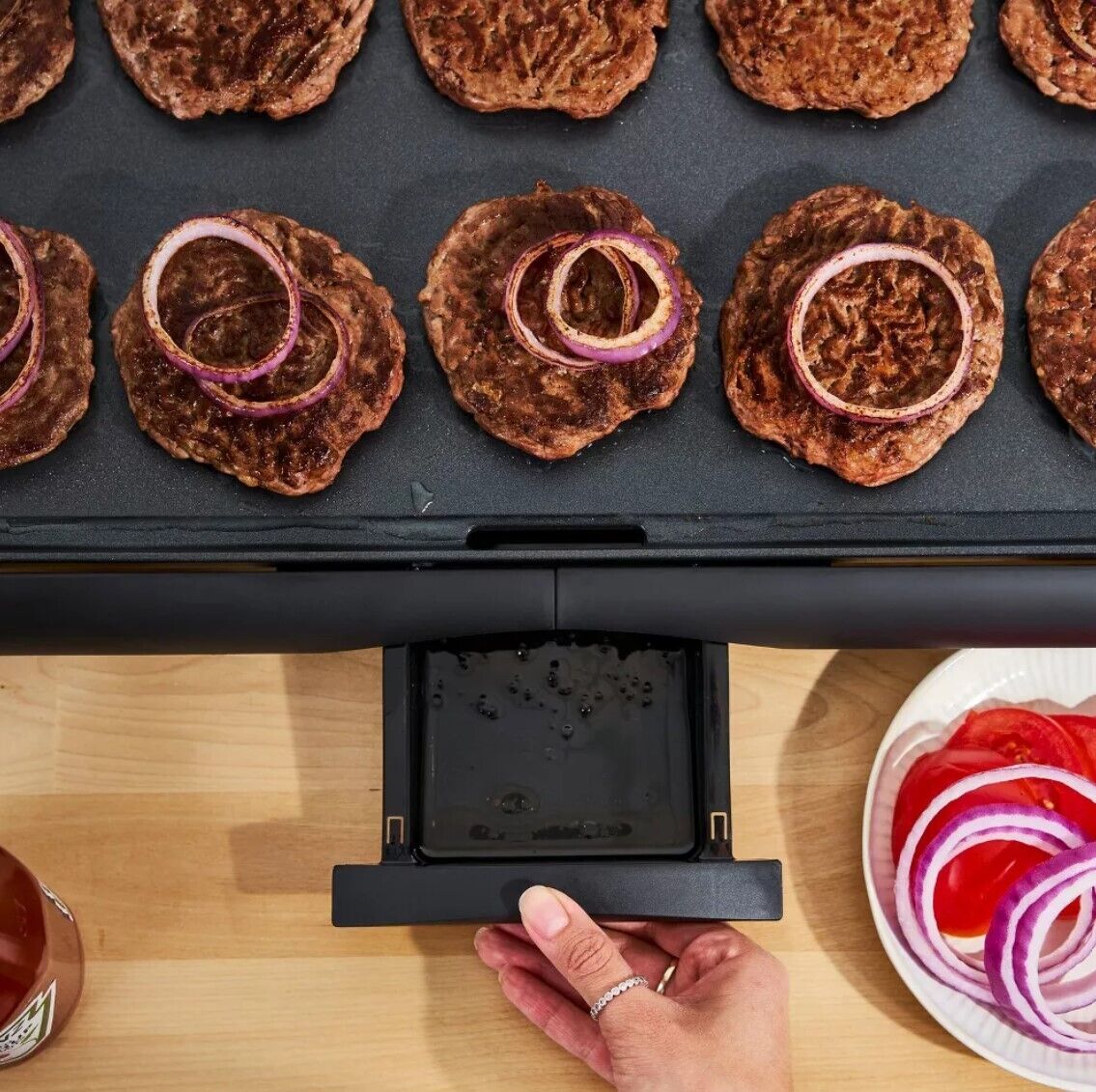 KitchenSmith by Bella Family-Size 10.5" x 20" Electric Griddle NEW