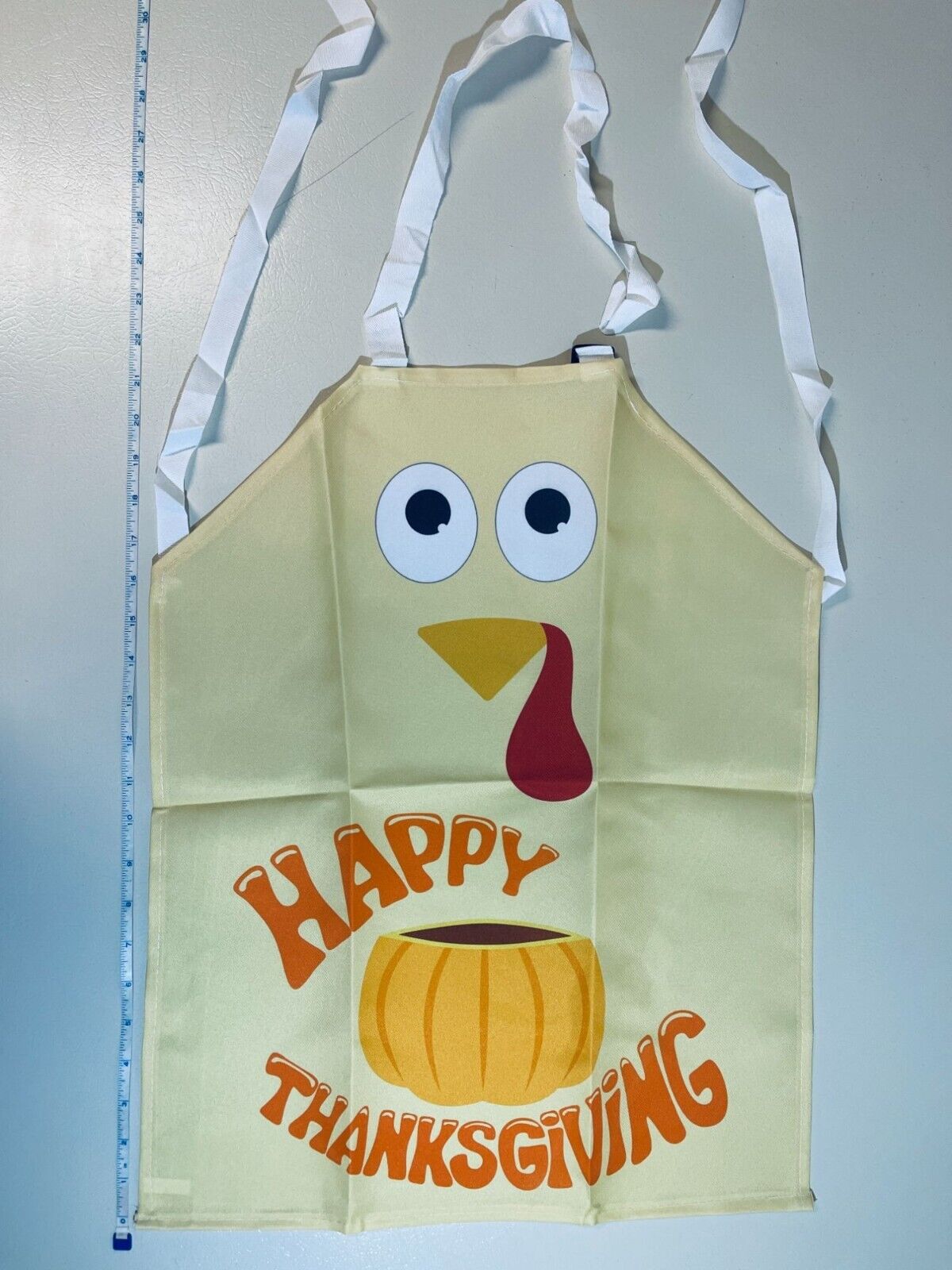 4 Pcs Kids Thanksgiving Turkey Aprons  21x17"  Festive Kitchen Fun
